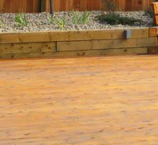 Cedar deck, residential landscaping services